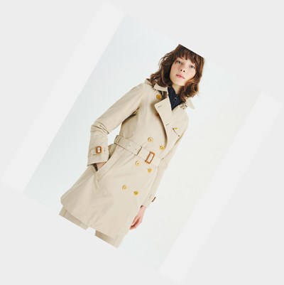 Beige Aigle Gore-tex Trench Women's Coats & Jackets | XTC952401