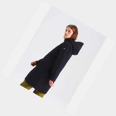 Black Aigle The Gore-tex Mid-length Women's Coats & Jackets | EML104629
